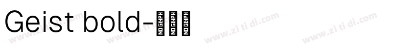 Geist bold字体转换